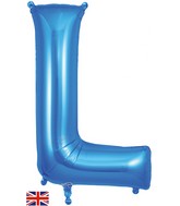 34" Letter L Blue Oaktree Foil Balloon