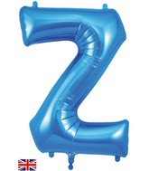 34" Letter Z Blue Oaktree Brand Foil Balloon