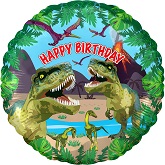 18" Jurassic Dinosaur Birthday Oaktree Foil Balloon
