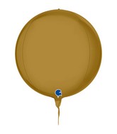 11" (15" Deflated) Globe Satin Gold 4D Foil Balloon