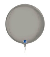 15" (22" Deflated) Globe Platinum Pure 4D Foil Balloon