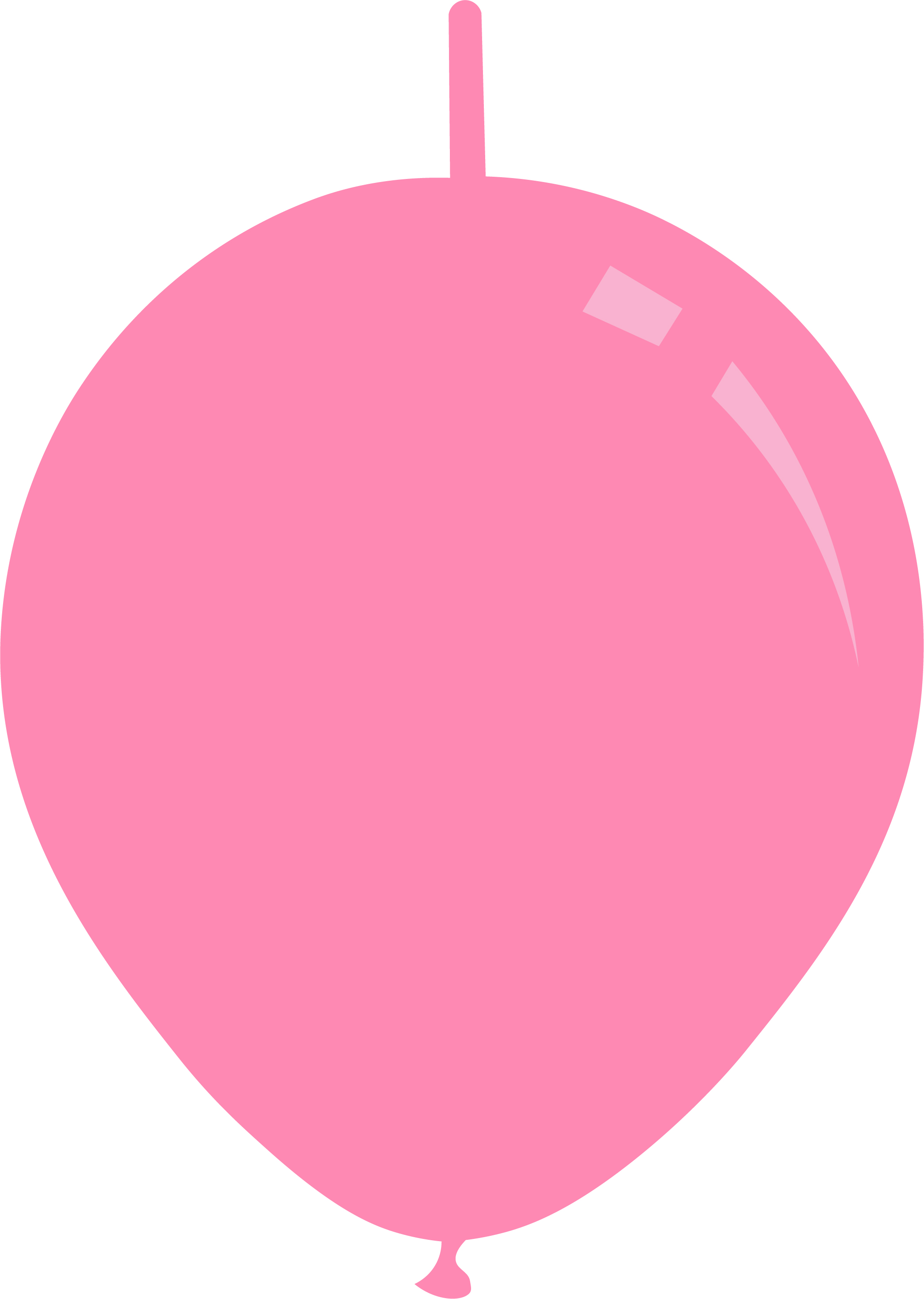 6" Standard Pink Decomex Linking Latex Balloons (100 Per Bag)