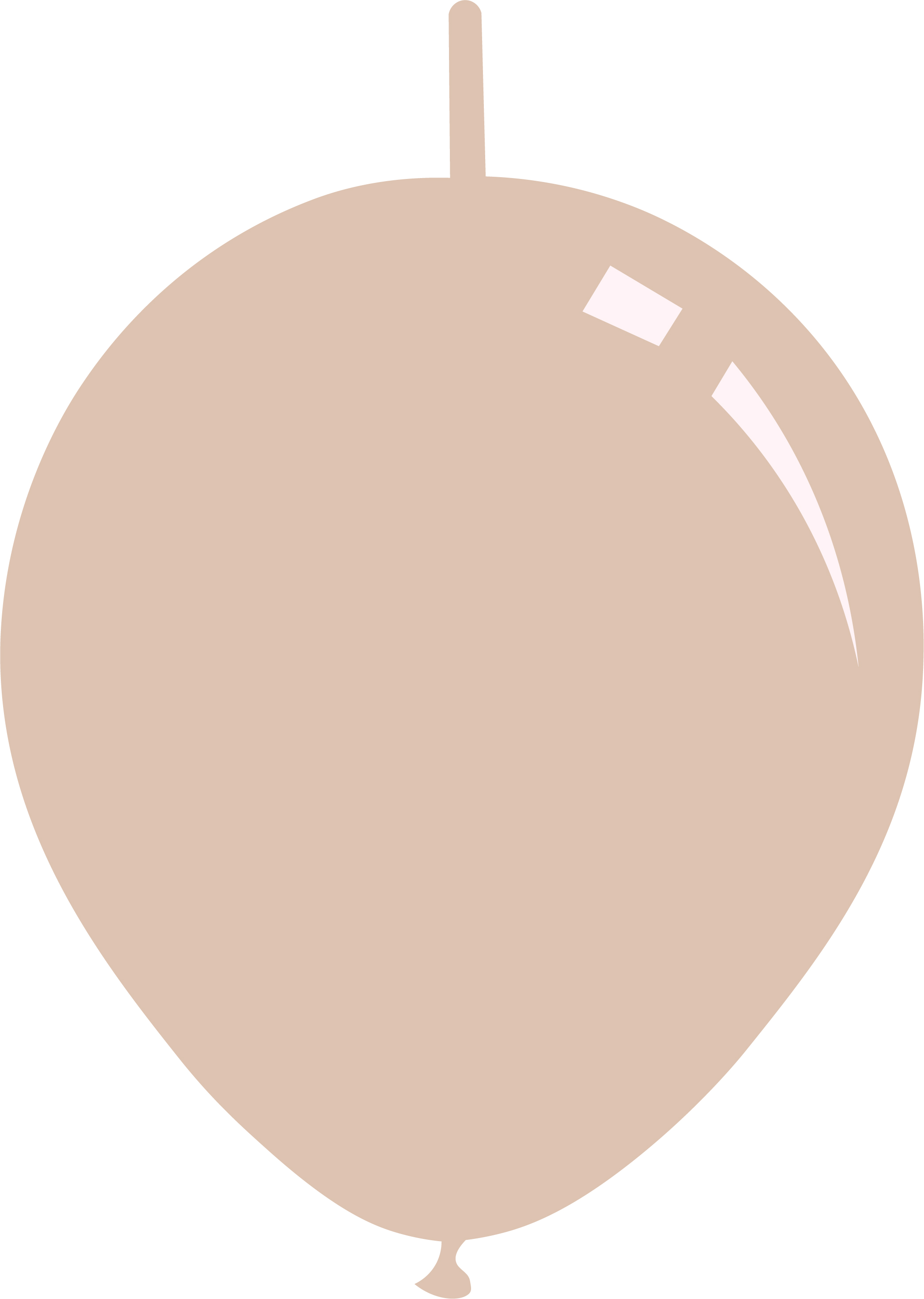 6" Deco Pink Blush Decomex Linking Latex Balloons (100 Per Bag)