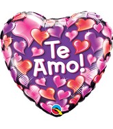 18" Te Amo! Heart Foil Balloon (Spanish)