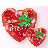 9" Airfill Only Besame Princesa Foil Balloon (Spanish)