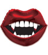 9" Airfill Only Foil Balloon Vampire Smackers