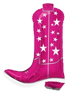 26" Cowgirly Western Pink Dancing Boots