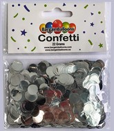 Balloon Confetti Dots 22 Grams Foil Silver 1CM-Round