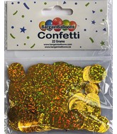 Balloon Confetti Dots 22 Grams Foil holographic Gold 1.5CM-Round