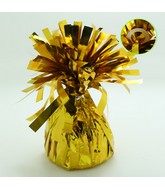 6 oz Gold Foil Wrapped Balloon Weight