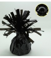 6 oz Black Foil Wrapped Balloon Weight