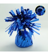 6 oz Royal Blue Foil Wrapped Balloon Weight