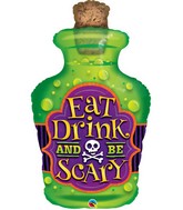 40" Shape Eat Drink And Be Scary Balloon Foil Balloon