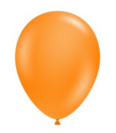 17" Crystal Tangerine Tuftex Latex Balloons 50 Per Bag