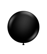 36" New Black Tuftex Latex Balloons (2 Per Bag)