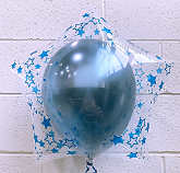 22" Endless Galaxy Sparklet Star/Blue Balloon