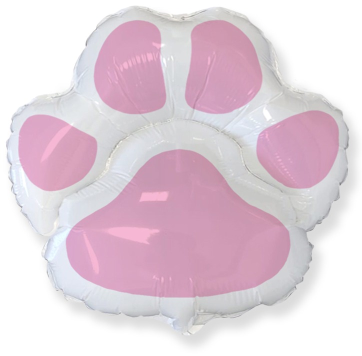 Impasse Uitgaan van Gastvrijheid 30" Dog Paw Footprint Rose Foil Balloon | Bargain Balloons - Mylar Balloons  and Foil Balloons