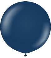 24" Kalisan Latex Balloons Standard Navy (5 Per Bag)