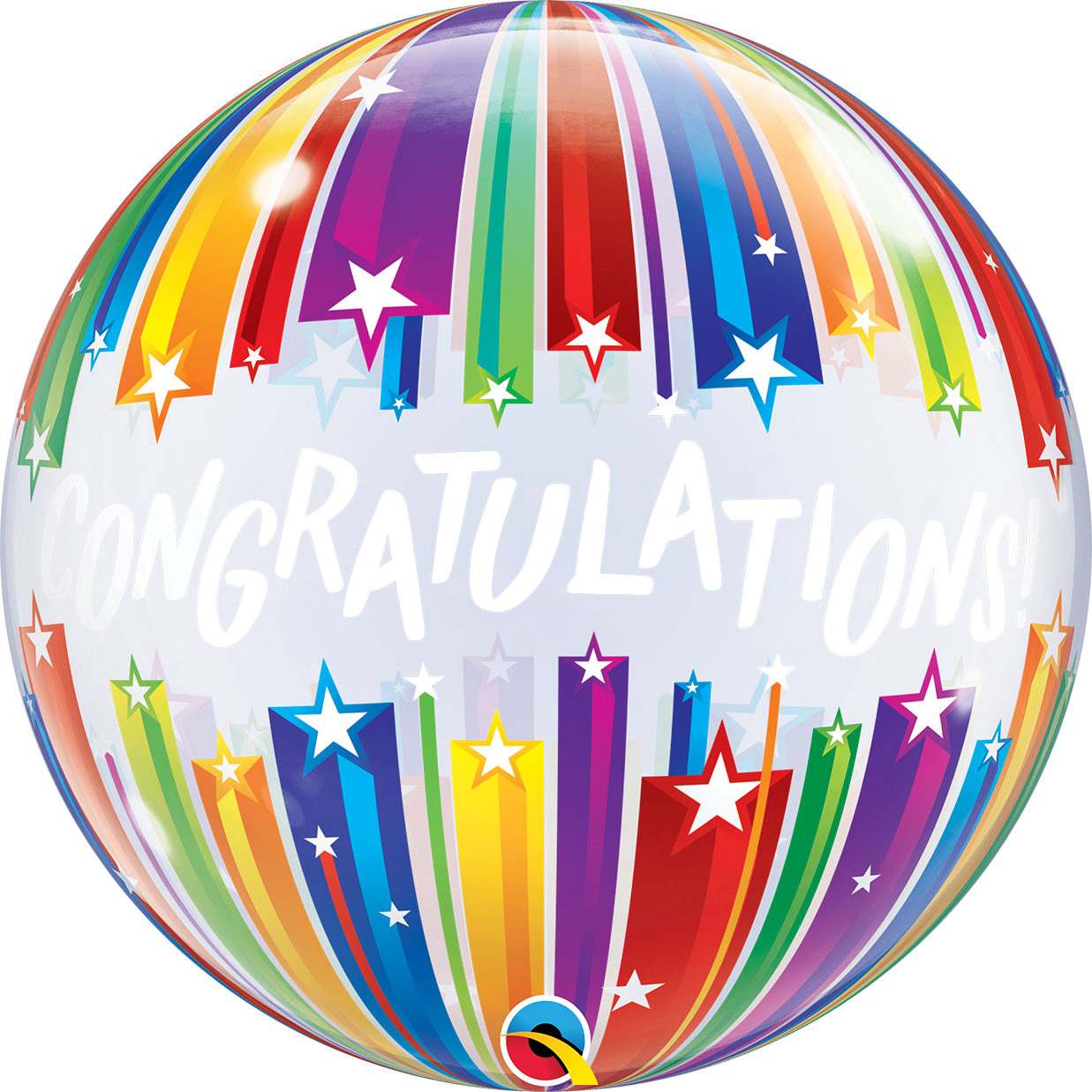 Happy Graduation 22" Bubble Balloon Congratulations Congrats Colourful Latex 