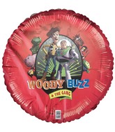 18" Single Sided Woody and Buzz Foil Balloon