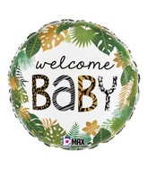 18" MAX Float Jungle Welcome Baby Foil Balloon