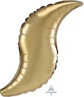 19" Airfill Only Gold Sateen Curve Foil Balloon