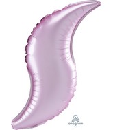 19" Airfill Only Pastel Pink Satin Curve Foil Balloon