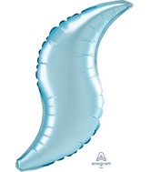 36" Pastel Blue Satin Curve Foil Balloon