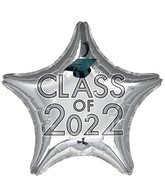 18" Class of 2022 - Silver Foil Balloon