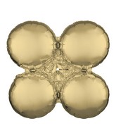 13" Magic Arch Small White Gold Foil Balloon