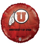 18" Collegiate University of Utah Foil Balloon