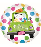 9" Airfill Only Happy Easter Mobile Foil Balloon