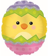 12" Airfill Only Easter Egg Hatch Foil Balloon
