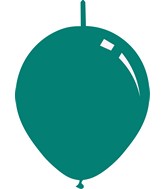 11" Metallic Emerald Green Decomex Linking Latex Balloons (100 Per Bag)