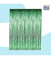 36" X 96" Foil Curtain Backdrop Gemar Green