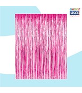 36" X 96" Foil Curtain Backdrop Gemar Pink