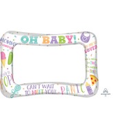 23" Oh Baby Inflatable Frame Foil Balloon