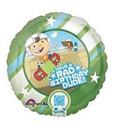 18" Have a Rad Birthday Dude Foil Balloon Balloon