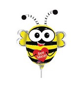 Airfill Only Bee Mine Bee Foil Balloon