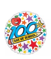 18" 100th Day of School Foil Balloon