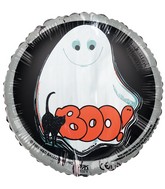 4" Airfill Only Boo Balloon Halloween Classic Foil Balloon