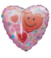18" Be My Valentine Candies Foil Balloon