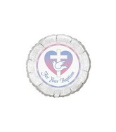 18" For Your Baptism Foil Balloon