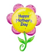 30" Happy Mother's Day Flower Foil Balloon