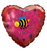 18" Happy Bee Mine Foil Balloon