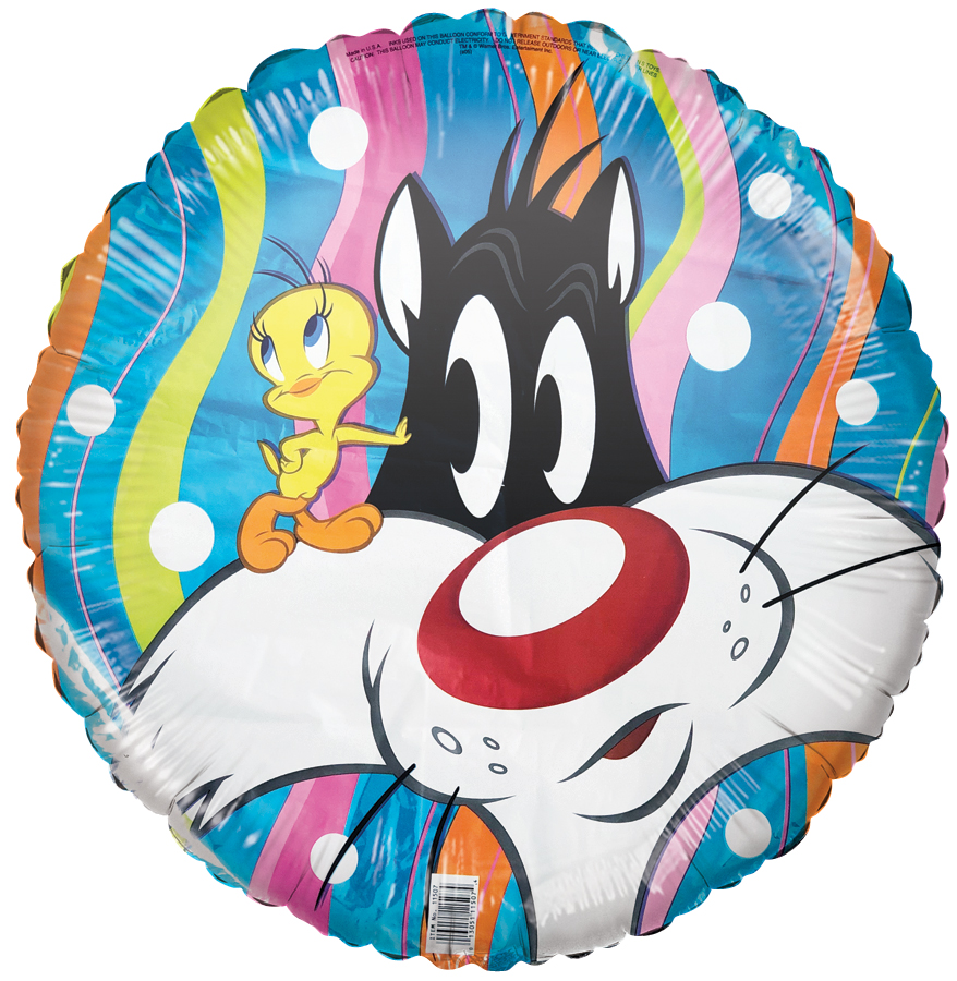 18" Single Sided Looney Tunes Foil Balloon Bargain Balloons Mylar