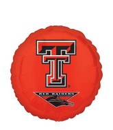 18" Collegiate Red Raiders Foil Balloon