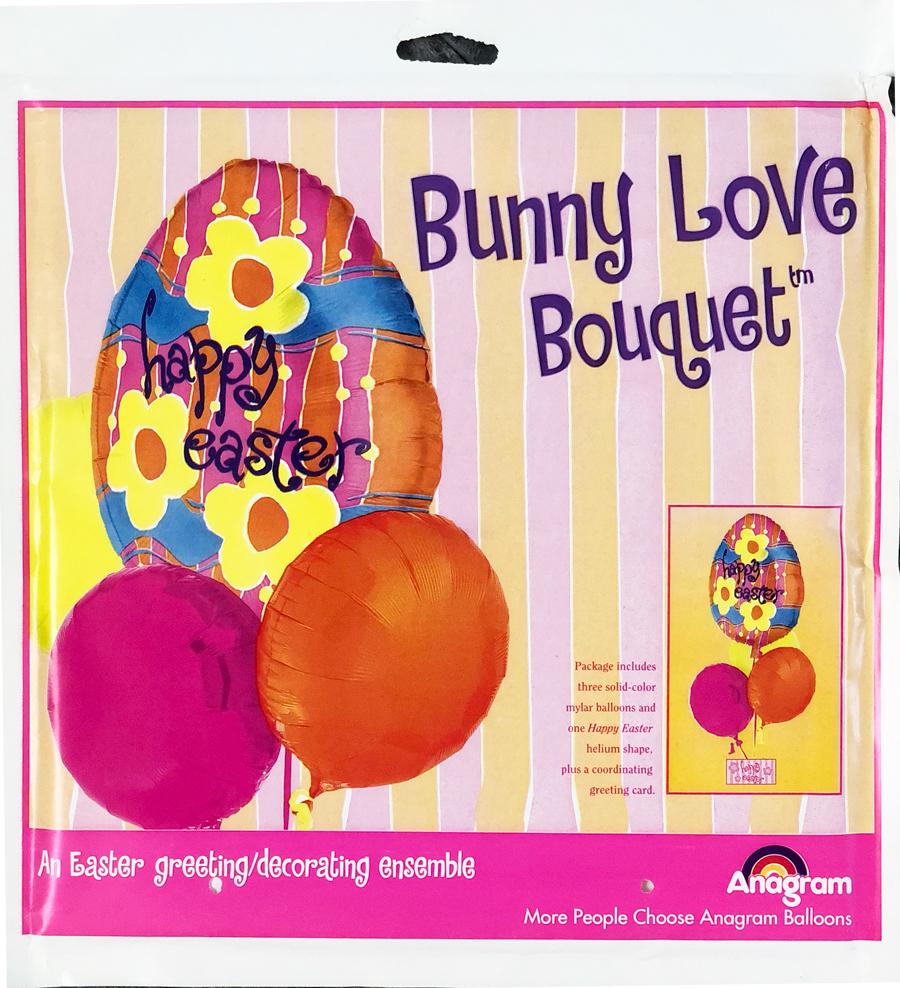 Easter Bunny Love Bouquet Mylar Balloon