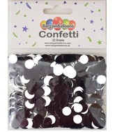 Balloon Confetti Dots 22 Grams Foil White+Black 1CM-Round
