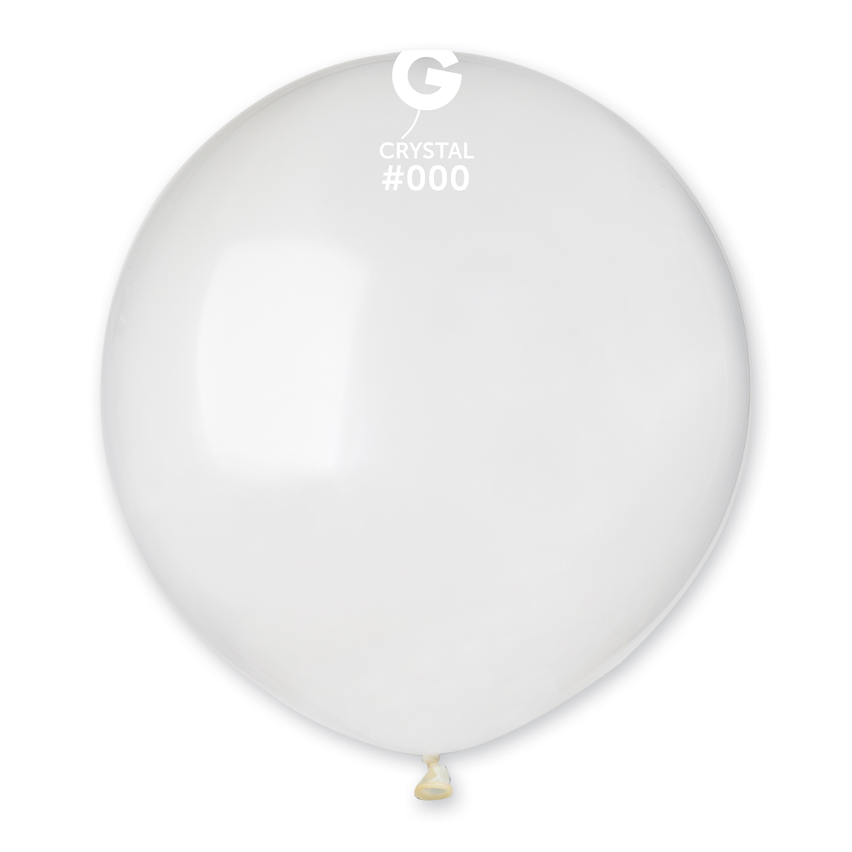 19" Gemar Latex Balloons (Bag of 25) Standard Crystal Clear